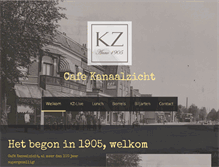 Tablet Screenshot of cafekanaalzicht.nl